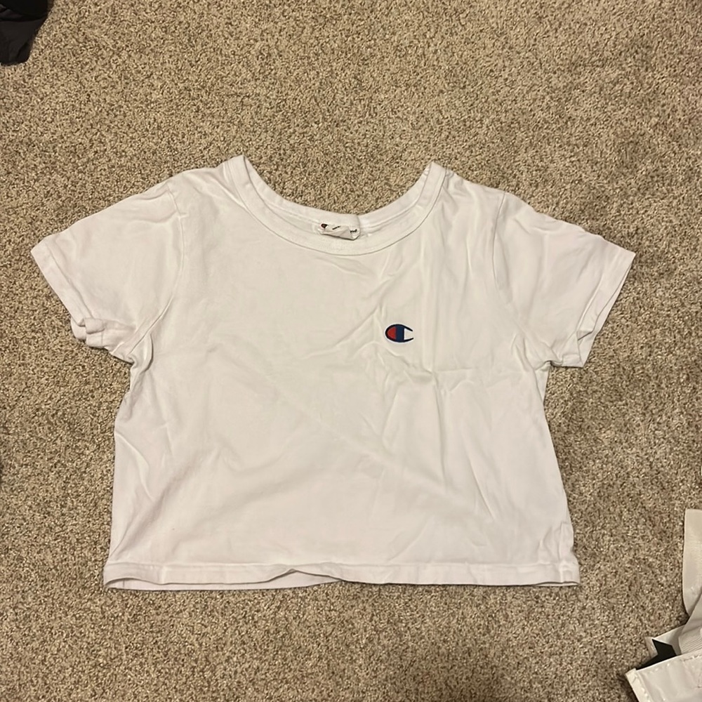lightly worn Champion crop top